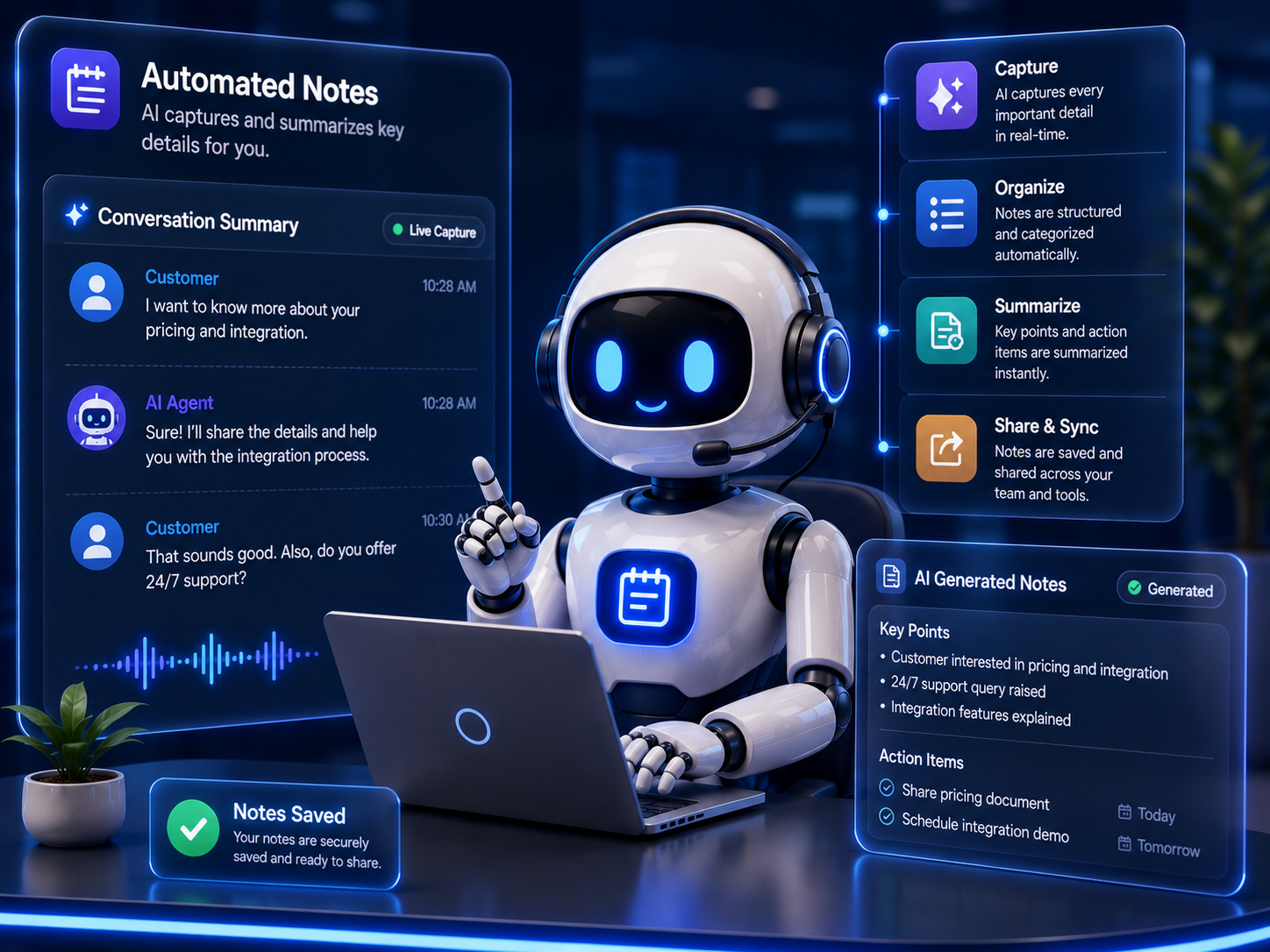 Automated wrap-up notes
